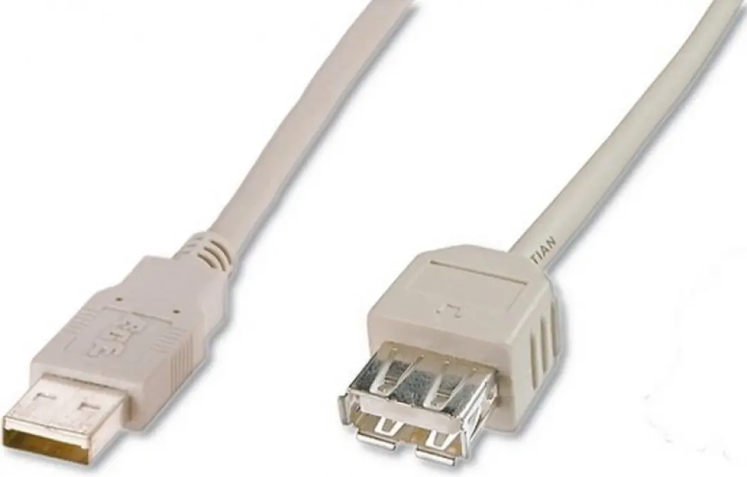 Digitus USB 2.0 Verlengkabel A-A 1.8m - Beige
