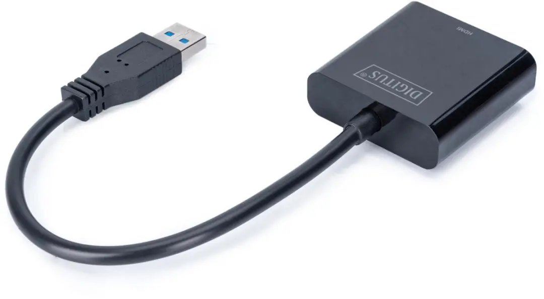 Digitus DA-70841 HDMI Adapter - USB - Zwart