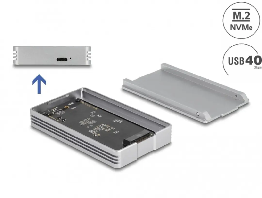 Delock USB4 M.2 NVMe Behuizing 40 Gbps