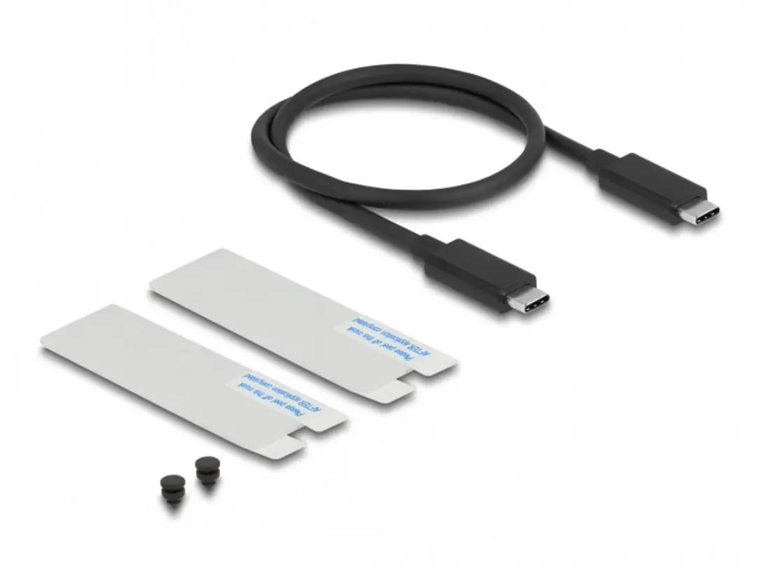 Delock USB4 M.2 NVMe Behuizing 40 Gbps - Zilver