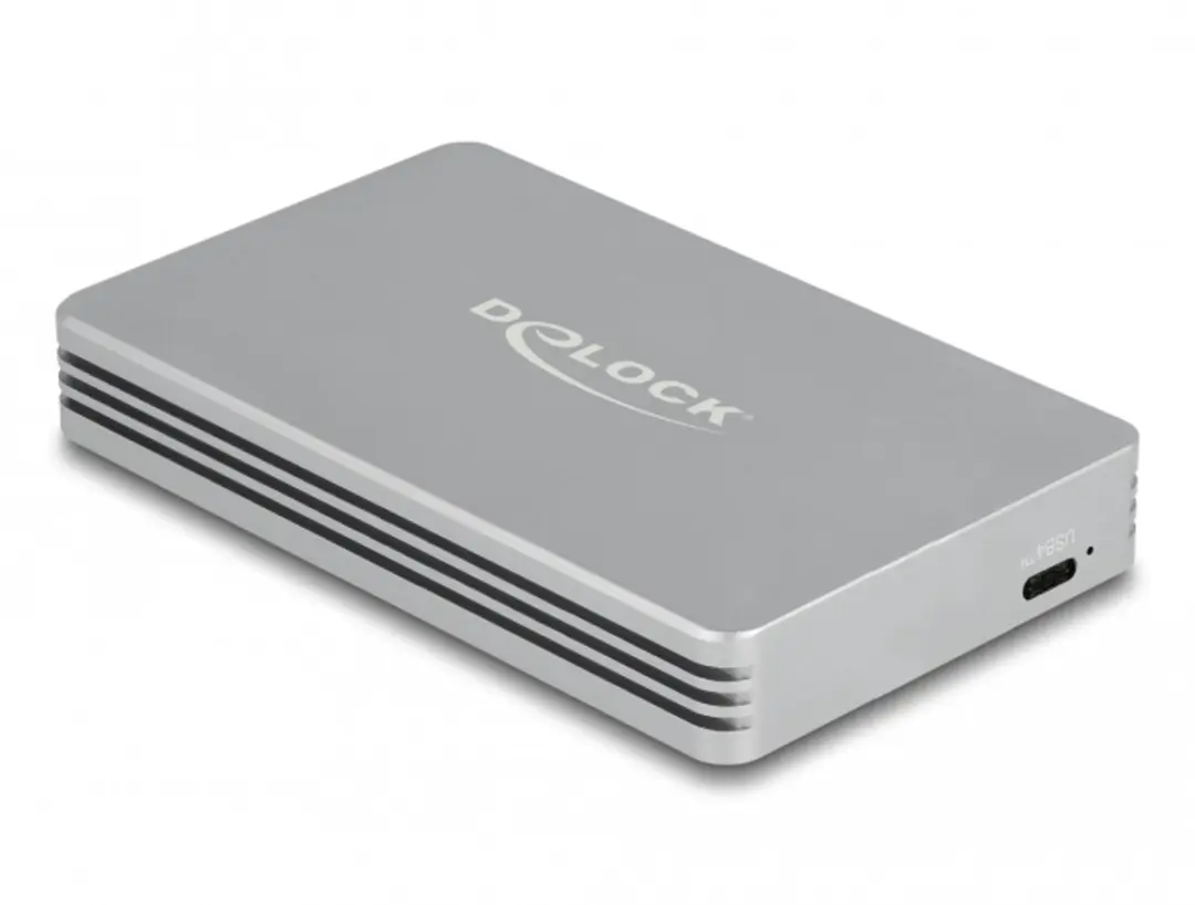 Delock USB4 M.2 NVMe Behuizing 40 Gbps - Zilver