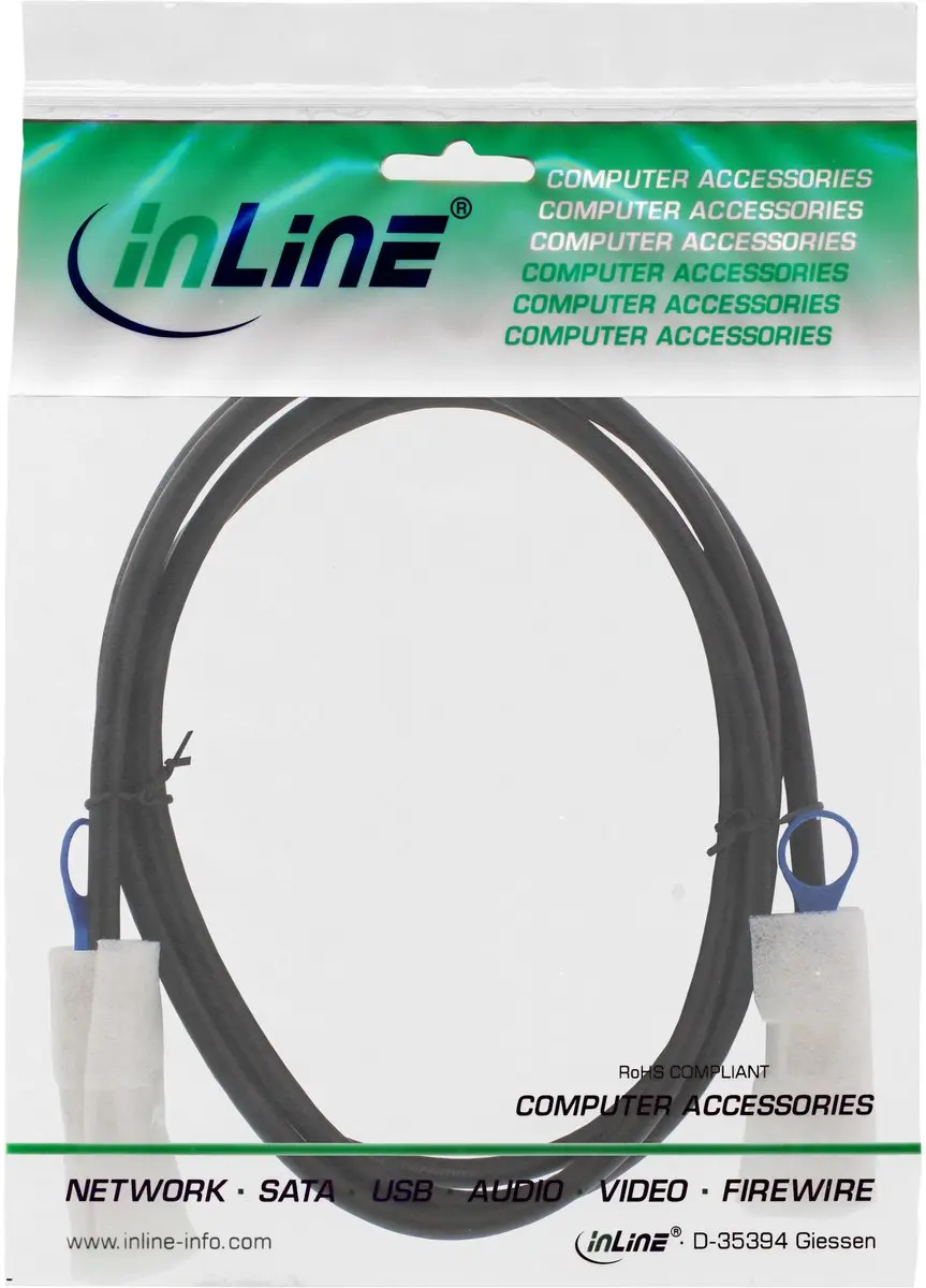InLine SAS Kabel SFF-8088 0,5m - Zwart