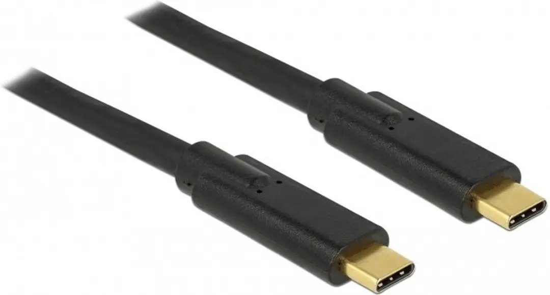 Delock USB-C naar USB-C Kabel 20V/3A - 3m - Zwart