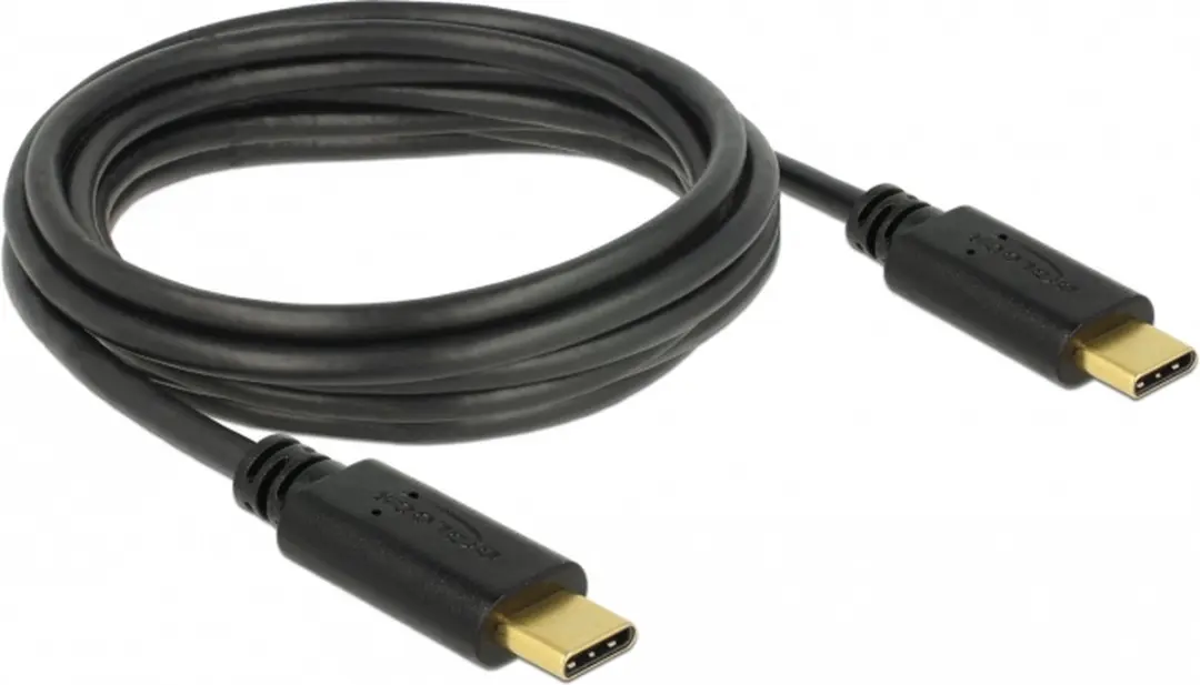 Delock USB-C naar USB-C Kabel 20V/3A - 3m - Zwart