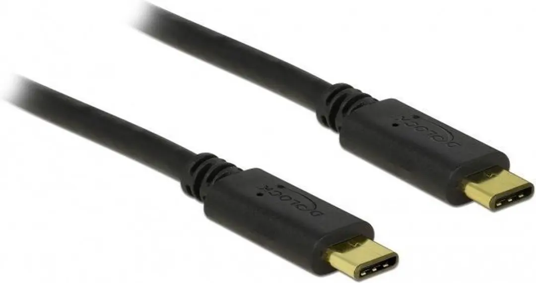 Delock USB-C naar USB-C Kabel 20V/3A - 3m - Zwart