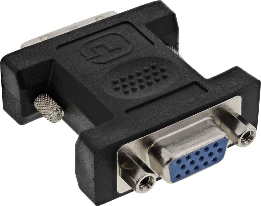 InLine DVI-A Adapter 12+5 naar VGA - Zwart