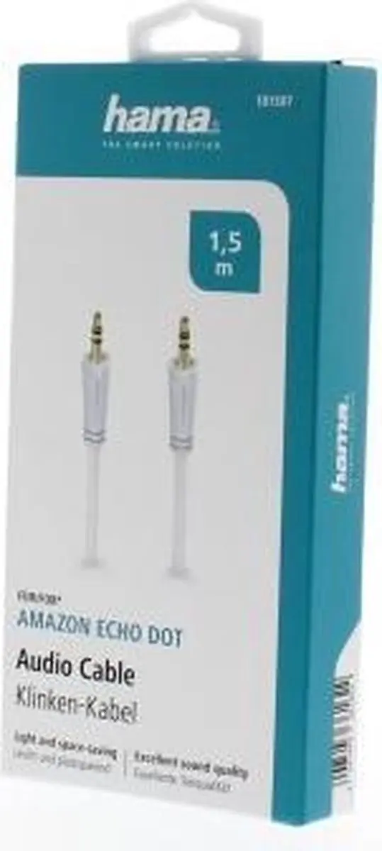 Hama 3,5mm Jack Audiokabel Stereo 1,5m - Wit
