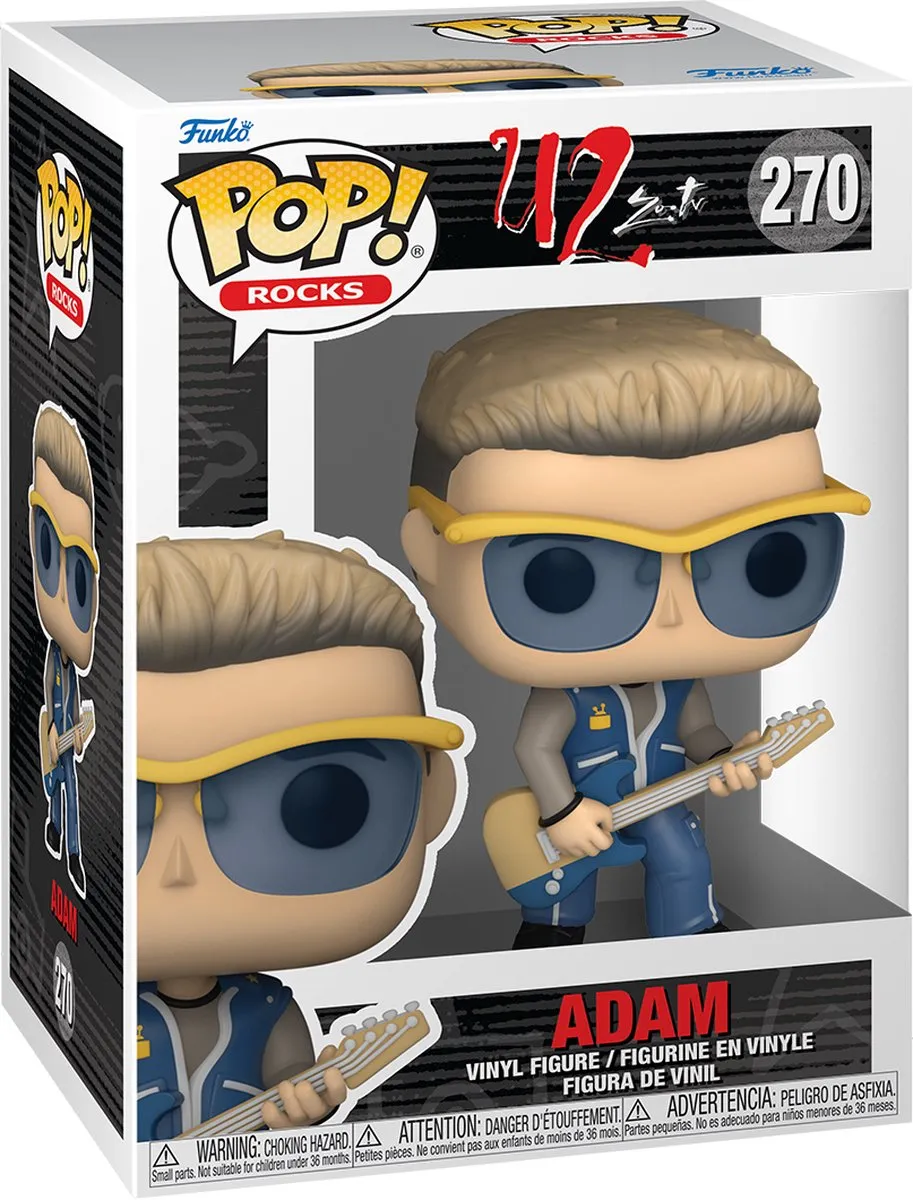 Funko U2 POP! Rocks Zoo TV Adam Verzamelfiguur - 9cm - Multicolours