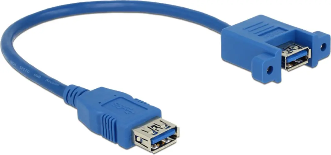 Delock USB 3.0 A Male naar A Male Kabel 0,25m