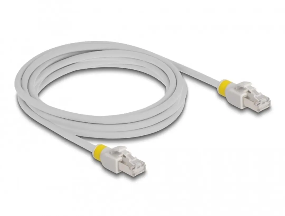 Delock RJ45 Cat.6A S/FTP Netwerkkabel 3m - Grijs