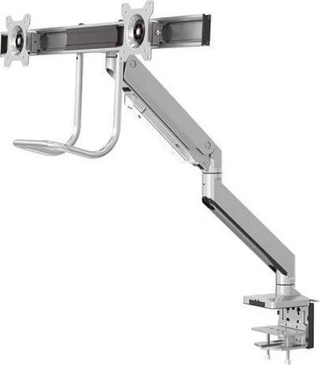 Neomounts NM-D775DXSILVER Monitorarm 2 schermen 10-32" - 1-8 kg/scherm - Zilver