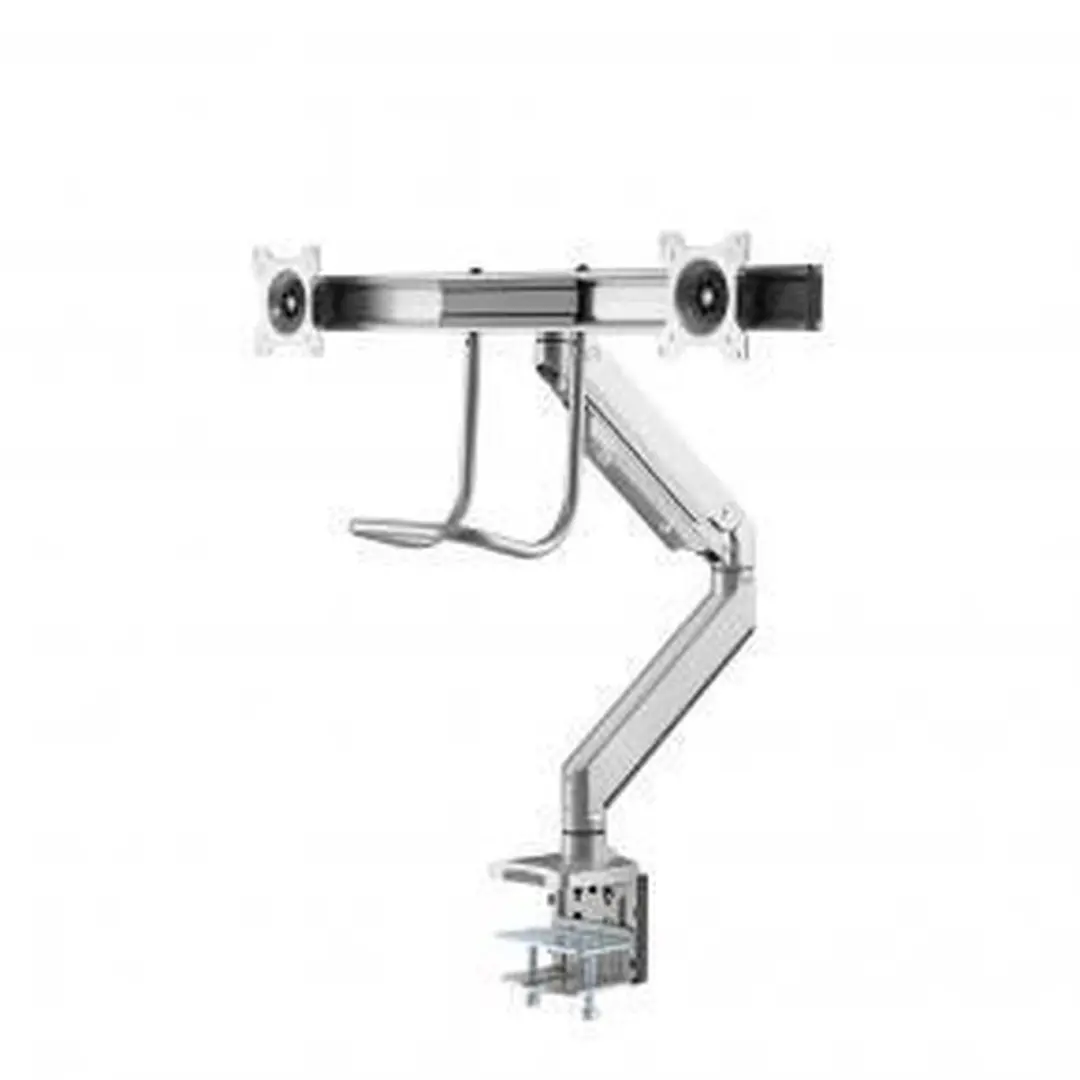 Neomounts NM-D775DXSILVER Monitorarm 2 schermen 10-32" - 1-8 kg/scherm - Zilver - afbeelding 6 van 6