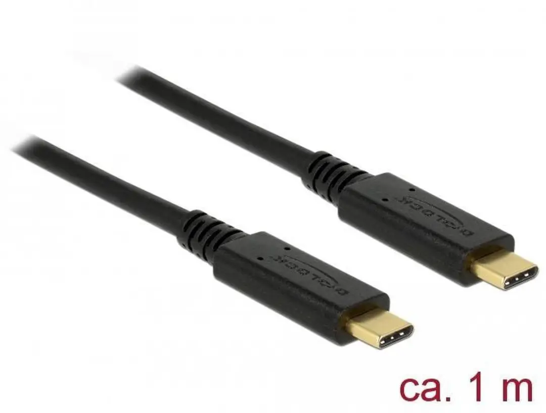 Delock USB-C naar USB-C Kabel 83661 - 1m - 10Gbps - PD 20V/3A - 8K