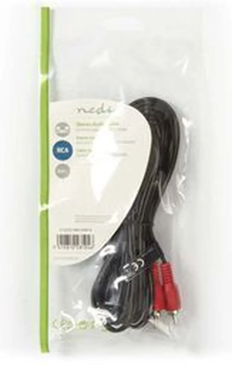 Nedis Stereo-Audiokabel RCA Male - 3m - Zwart - afbeelding 6 van 6