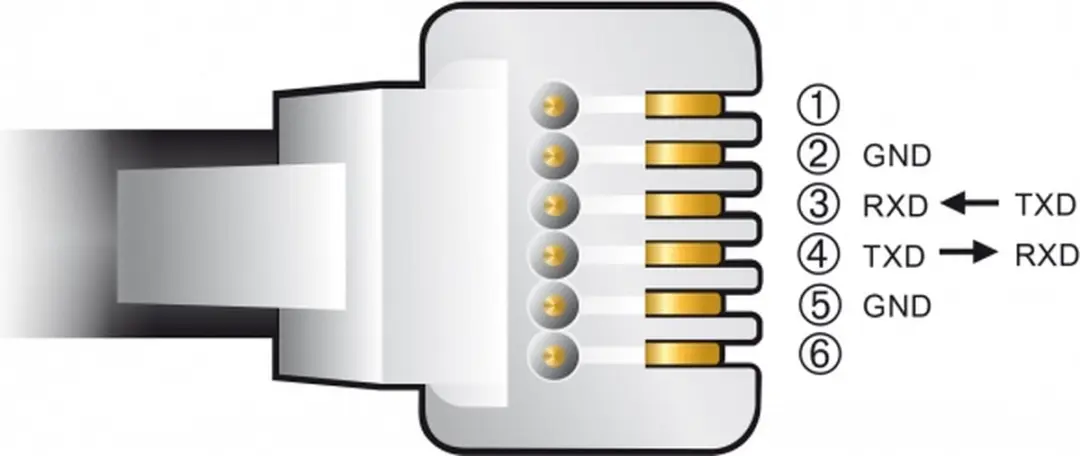 Delock USB naar RS-232 Adapterkabel RJ12 - 2m - Zwart