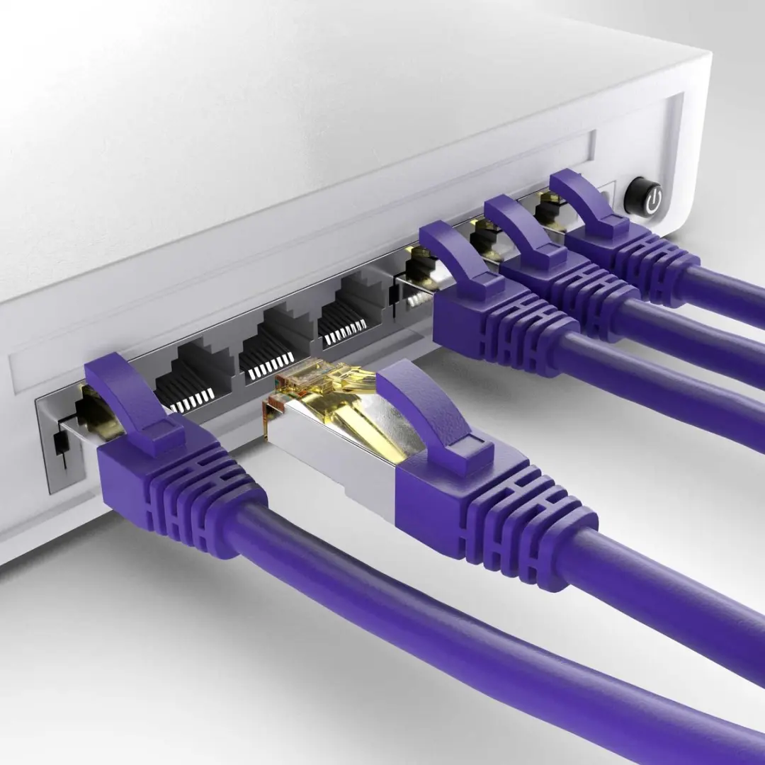 Logilink Cat6a S/FTP PIMF LSZH Netwerkkabel - 0,5m - Paars