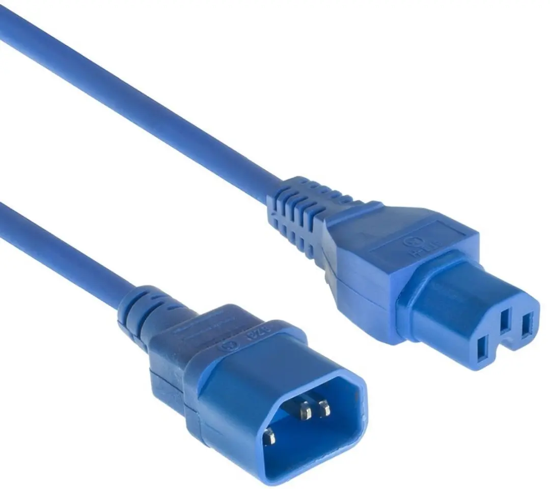 ACT Netsnoer C14-C15 Blauw 2,5m AK5393