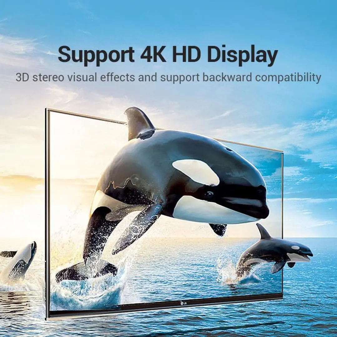 Vention HDMI Hoekadapter AIOB0 - 4K 60Hz - Zwart