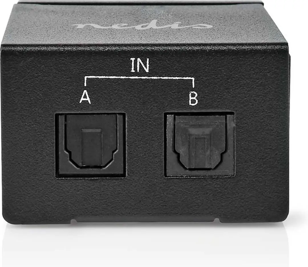 Nedis ASWI2512BK Digitale Audio-Switch 2-wegs