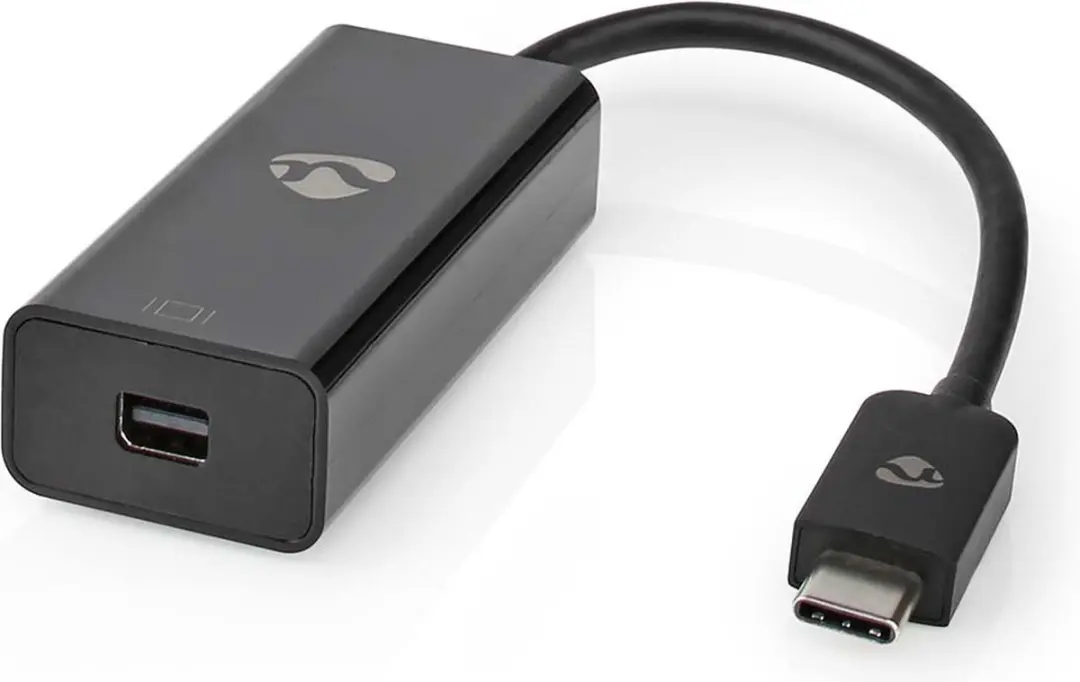 Nedis USB-C Adapter CCGP64452BK02 - Mini DisplayPort - 8K@60Hz - 0,2m - Zwart