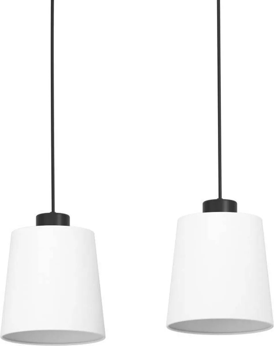 Eglo Townshend 8 Hanglamp - 4 Lichtpunten - 90cm - Zwart/Wit