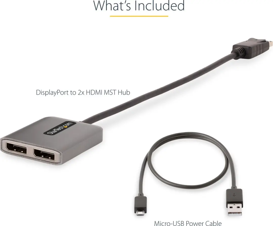 Startech MST14DP122HD DisplayPort naar HDMI Adapter - 4K - Zwart-Grijs