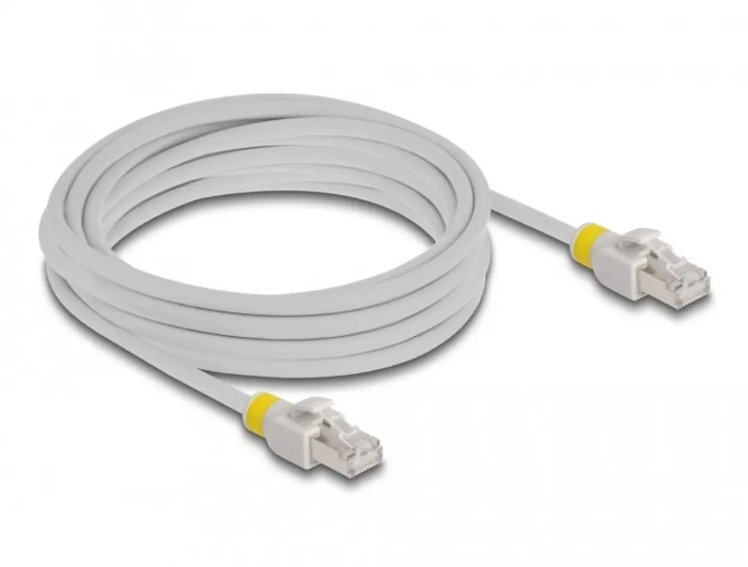 Delock RJ45 Cat.6A S/FTP Netwerkkabel 5m - Grijs