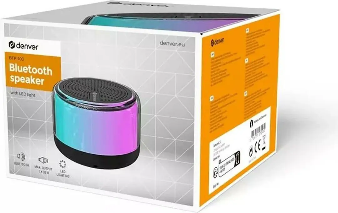 Denver BTP-103 Draagbare & party speaker Zwart 3 W