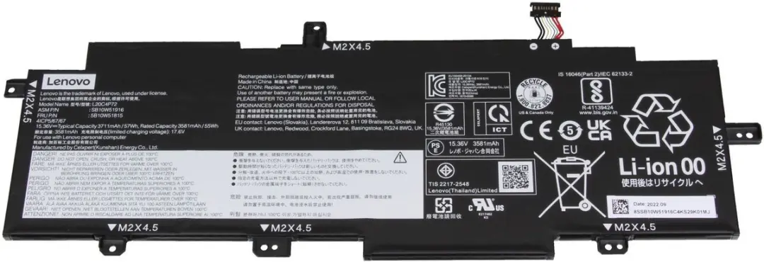 Lenovo SB10W51916 Batterij