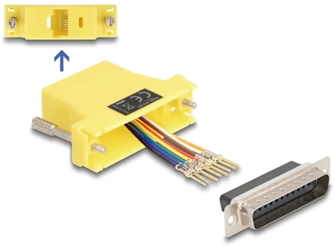 Delock D-Sub 25 naar RJ45 Adapter