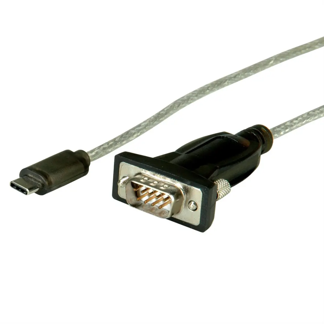 Roline USB-C naar RS232 Seriële Converterkabel 1,8m