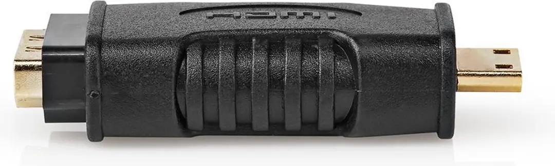 Nedis HDMI Mini-Adapter CVGP34906BK - Verguld - Zwart