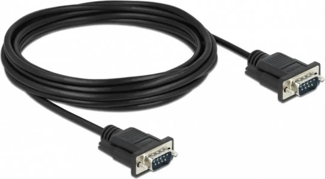 Delock RS-232 D-Sub 9 Male Kabel 5m - Zwart