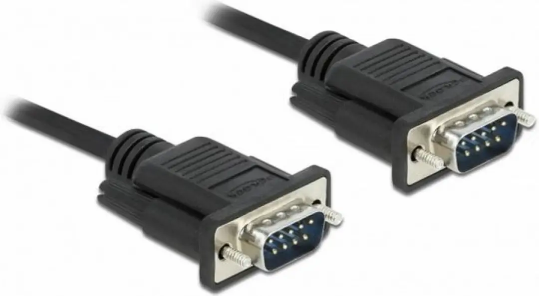 Delock RS-232 D-Sub 9 Male Kabel 5m - Zwart