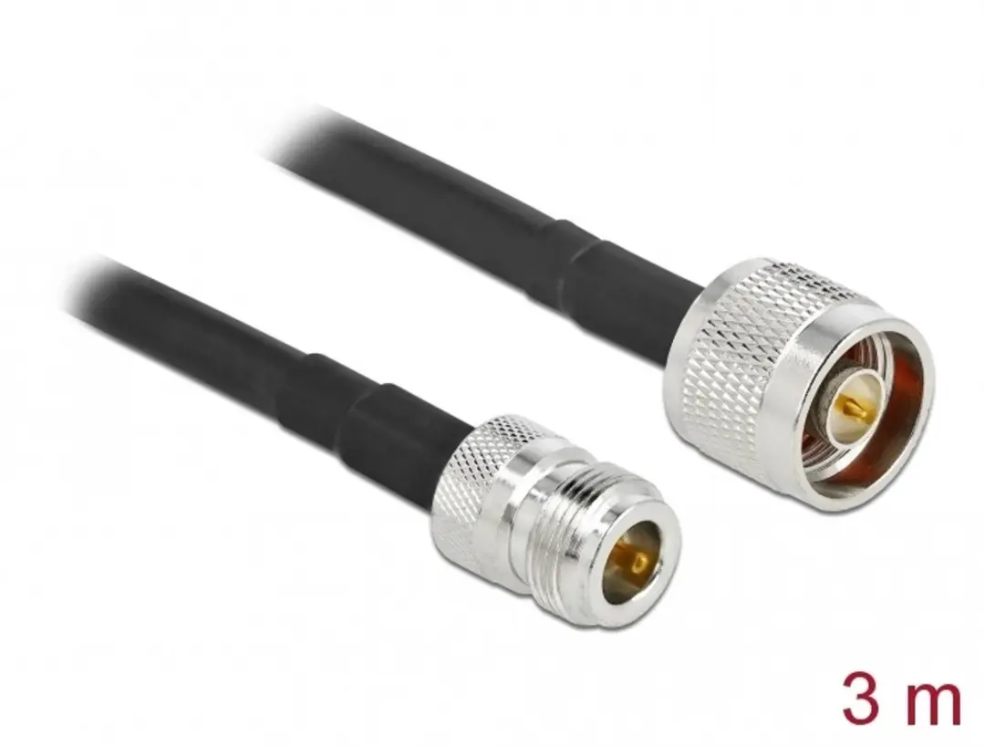 Delock Antennekabel N-plug naar N-bus LMR/CFD300 3m