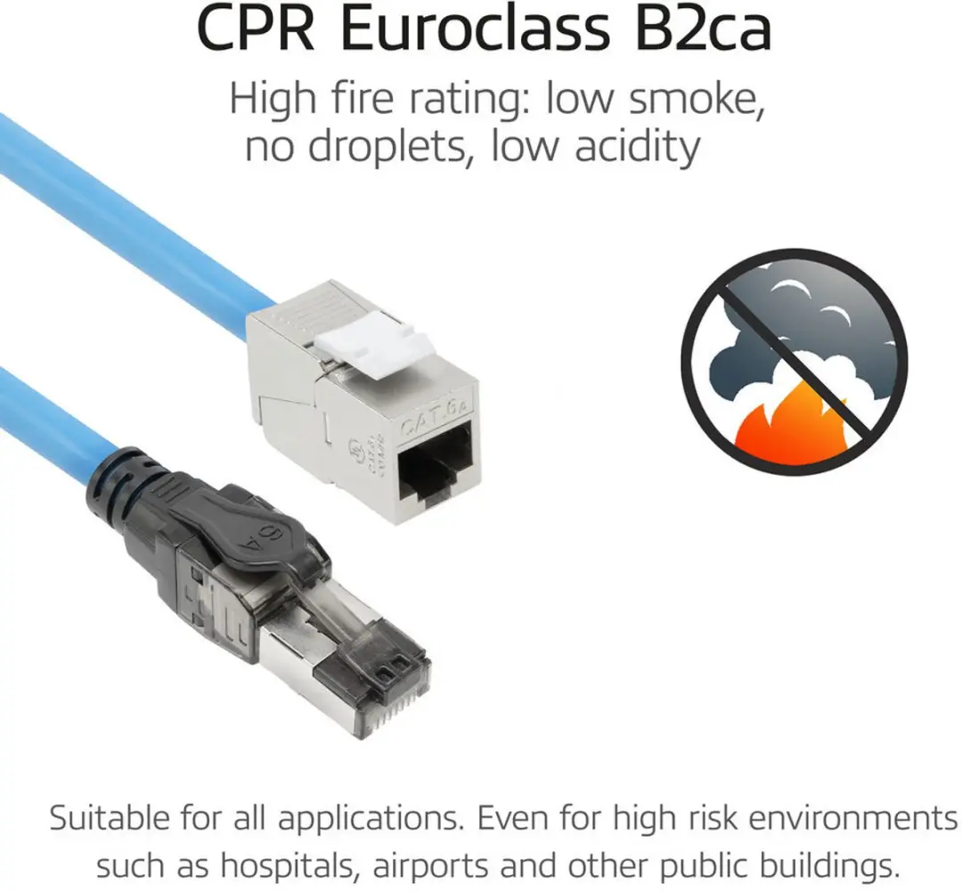 ACT FB0140 CAT6A S/FTP Kabel 40m - Blauw - afbeelding 6 van 6