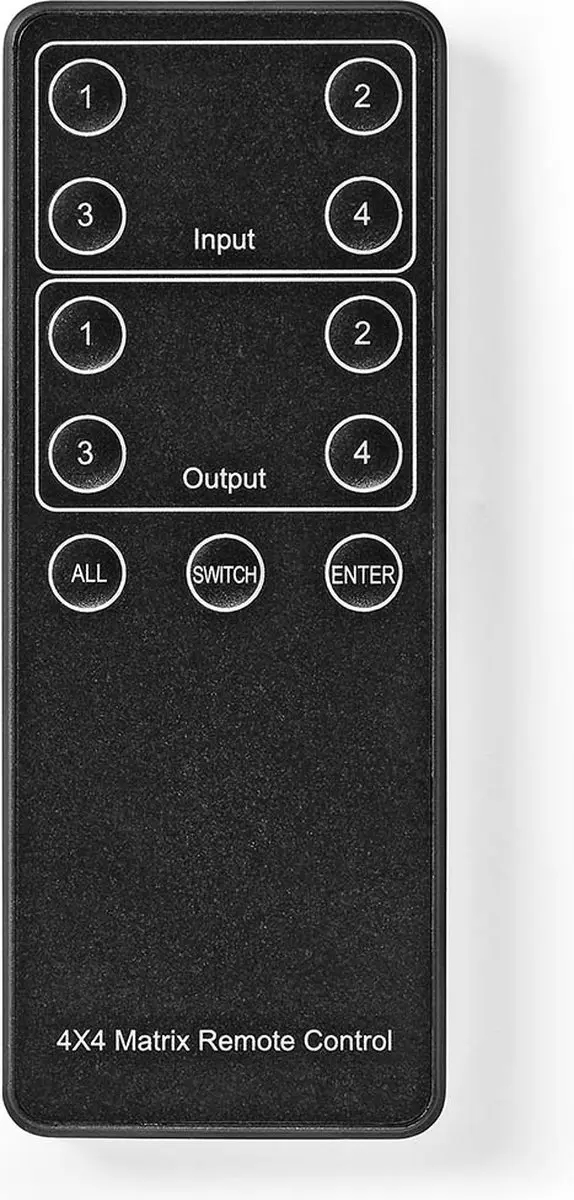 Nedis HDMI Matrix VMAT3494AT 4x4 - 4K@60Hz - Metaal - Zwart - afbeelding 6 van 6