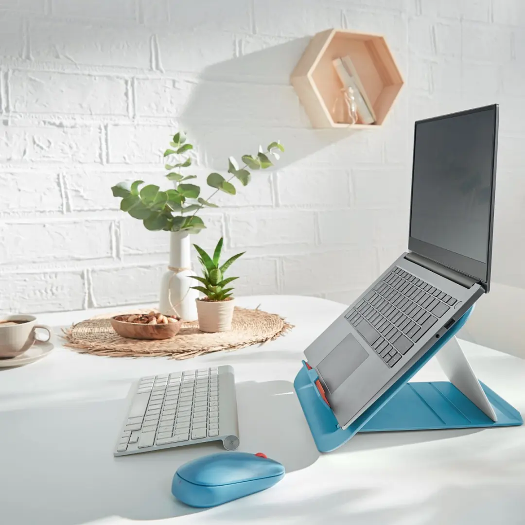Leitz Ergo Cosy Laptopstandaard 64260061 - 13-17" - Sereen Blauw - afbeelding 6 van 6