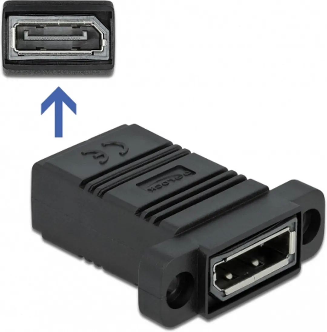 Delock Easy 45 DisplayPort Adapter - Zwart