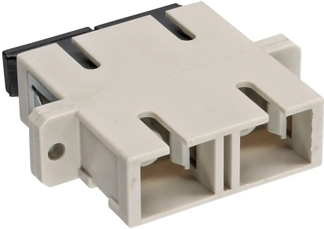 InLine SC Duplex Optical Fiber Koppelstuk - Beige