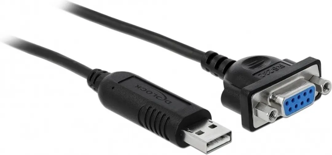 Delock USB-A naar RS232 Adapter 9-pins SUB-D FTDI 1,8m