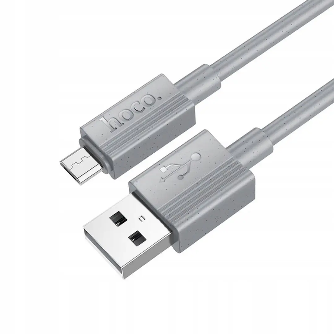 Hoco USB-A naar Micro USB Kabel X107 - 1m 2.4A Grijs