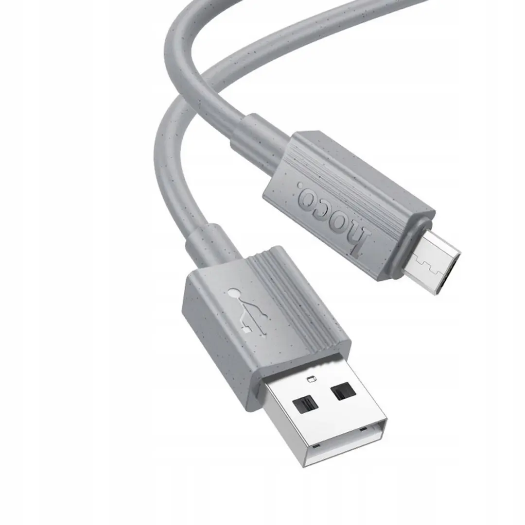 Hoco USB-A naar Micro USB Kabel X107 - 1m 2.4A Grijs