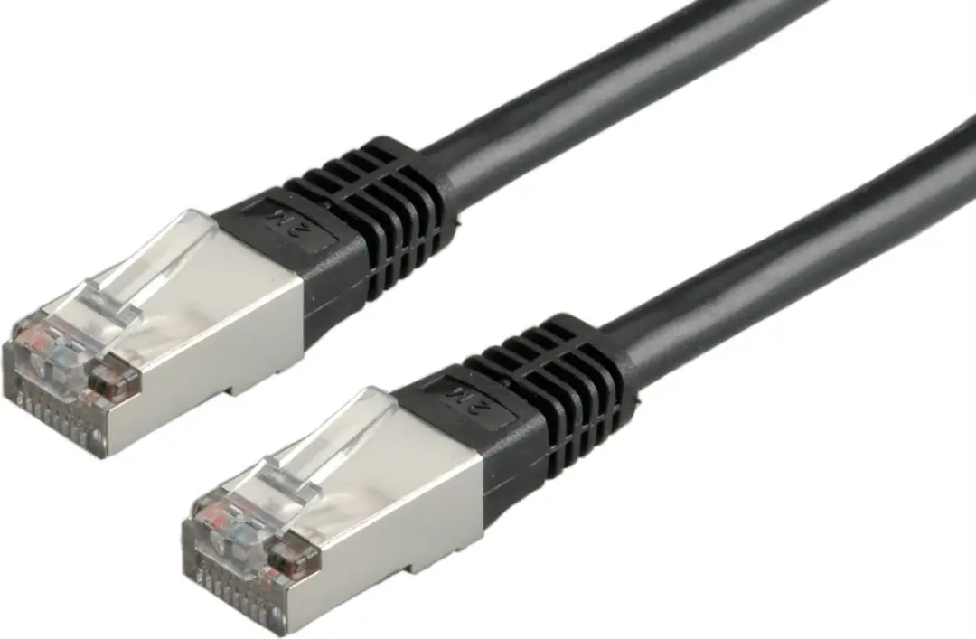 Roline Patchkabel Cat.5e SF/UTP 0,5m - Zwart