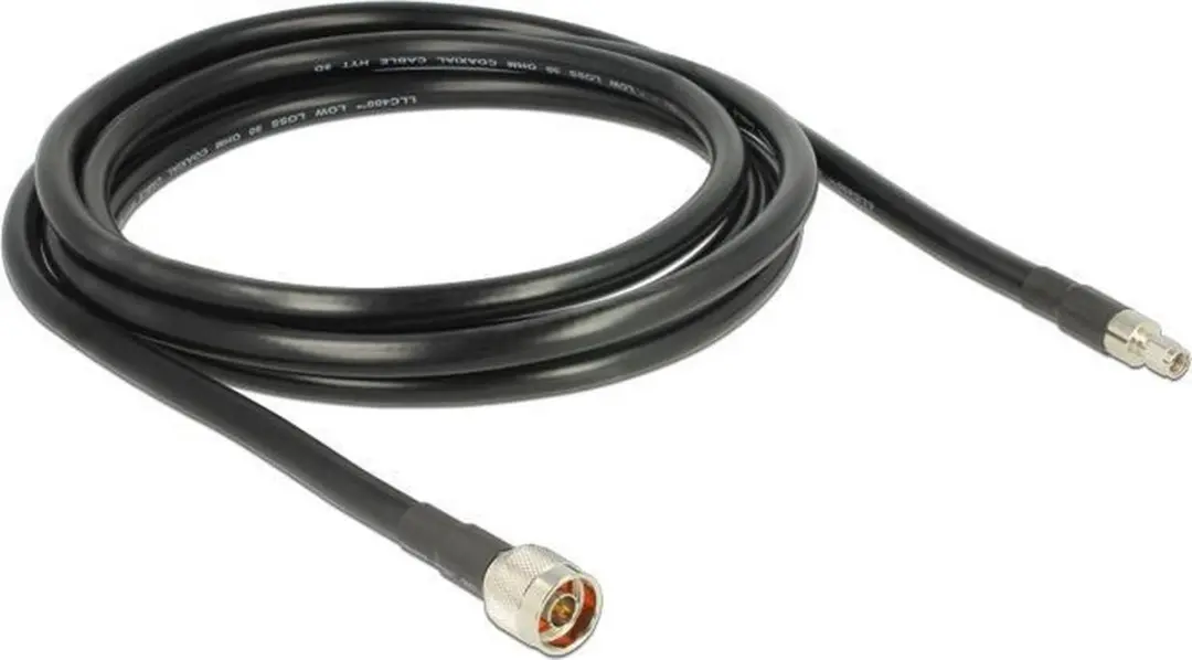 Delock RP-SMA Kabel CFD400/LLC400 50 Ohm - 3m - Zwart