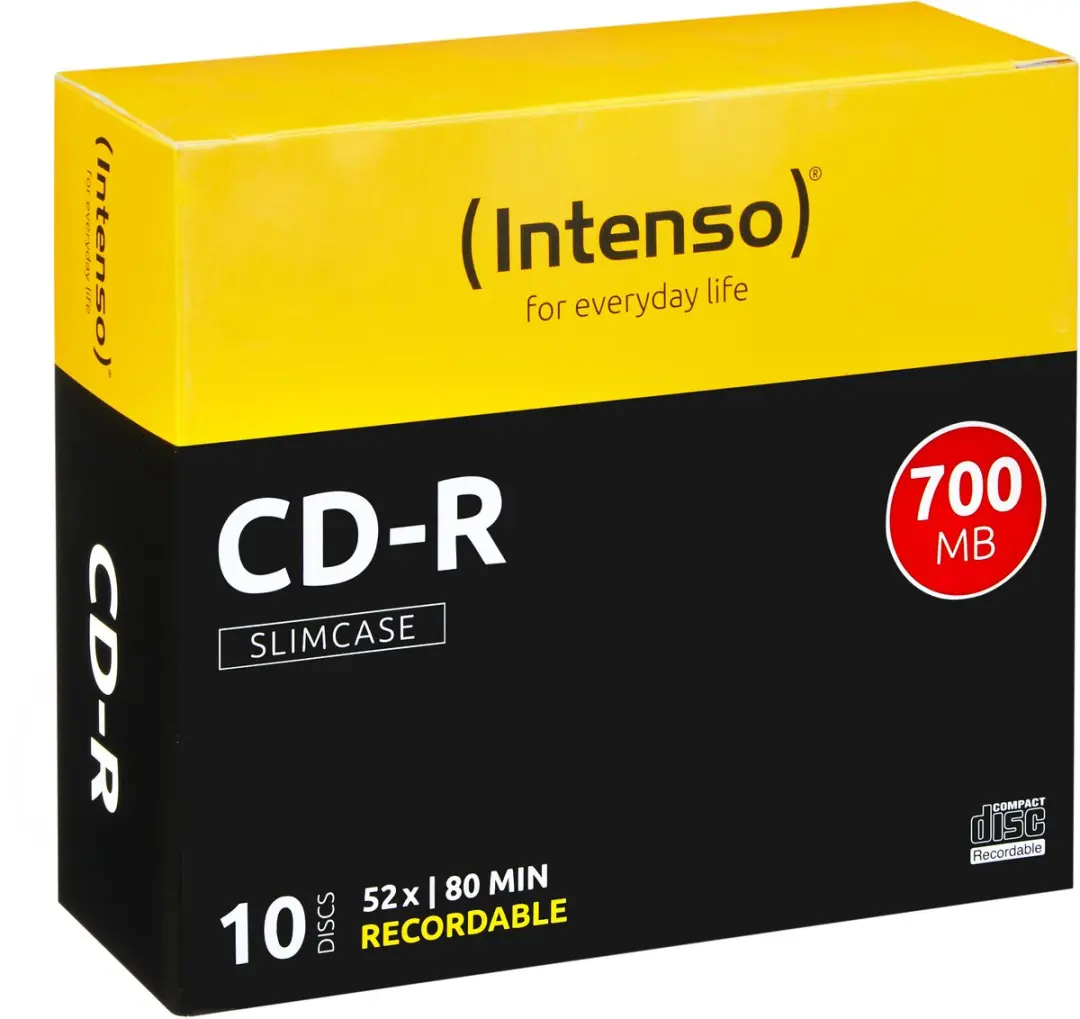 Intenso CD-R 700Mb 52x slimcase (10)