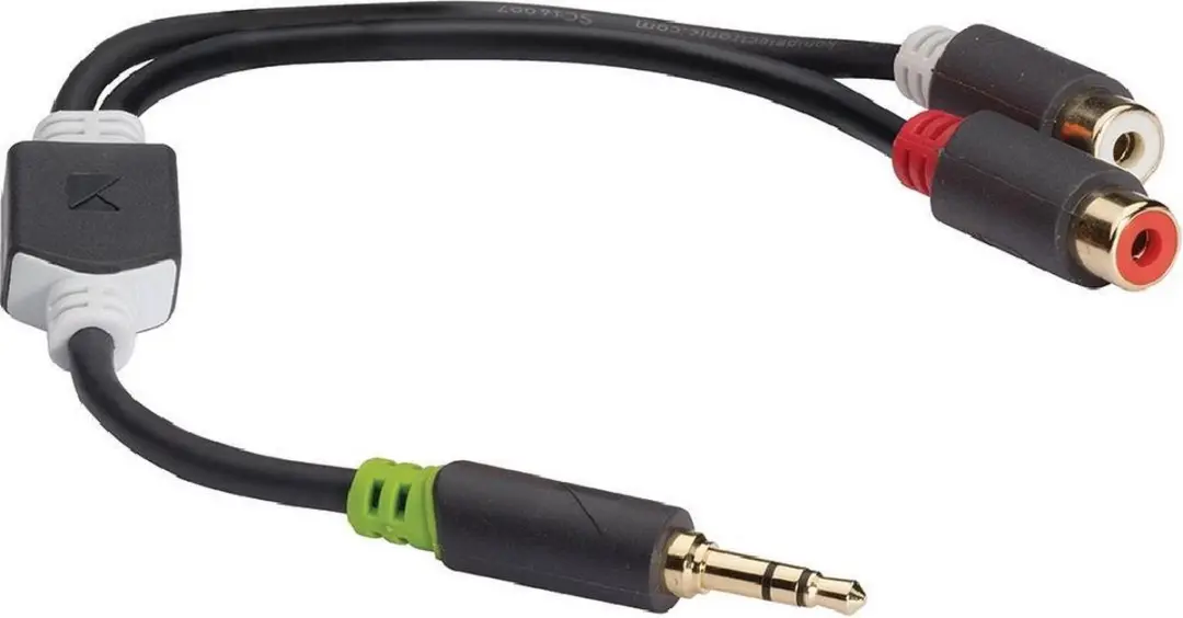Konig 3,5mm Jack Tulp Stereo Audio Adapterkabel 0,20m