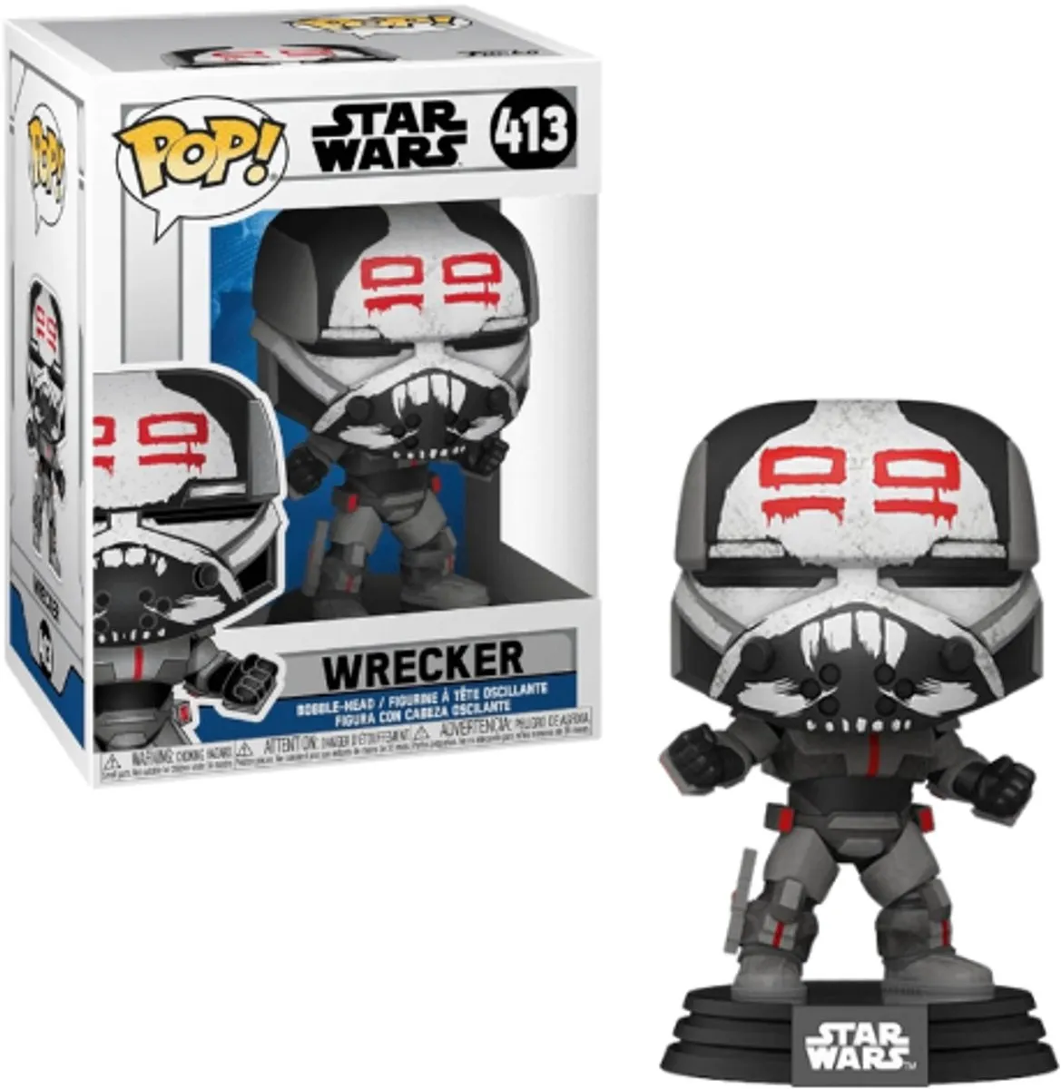 Funko Pop! Wrecker Star Wars The Clone Wars - Zwart