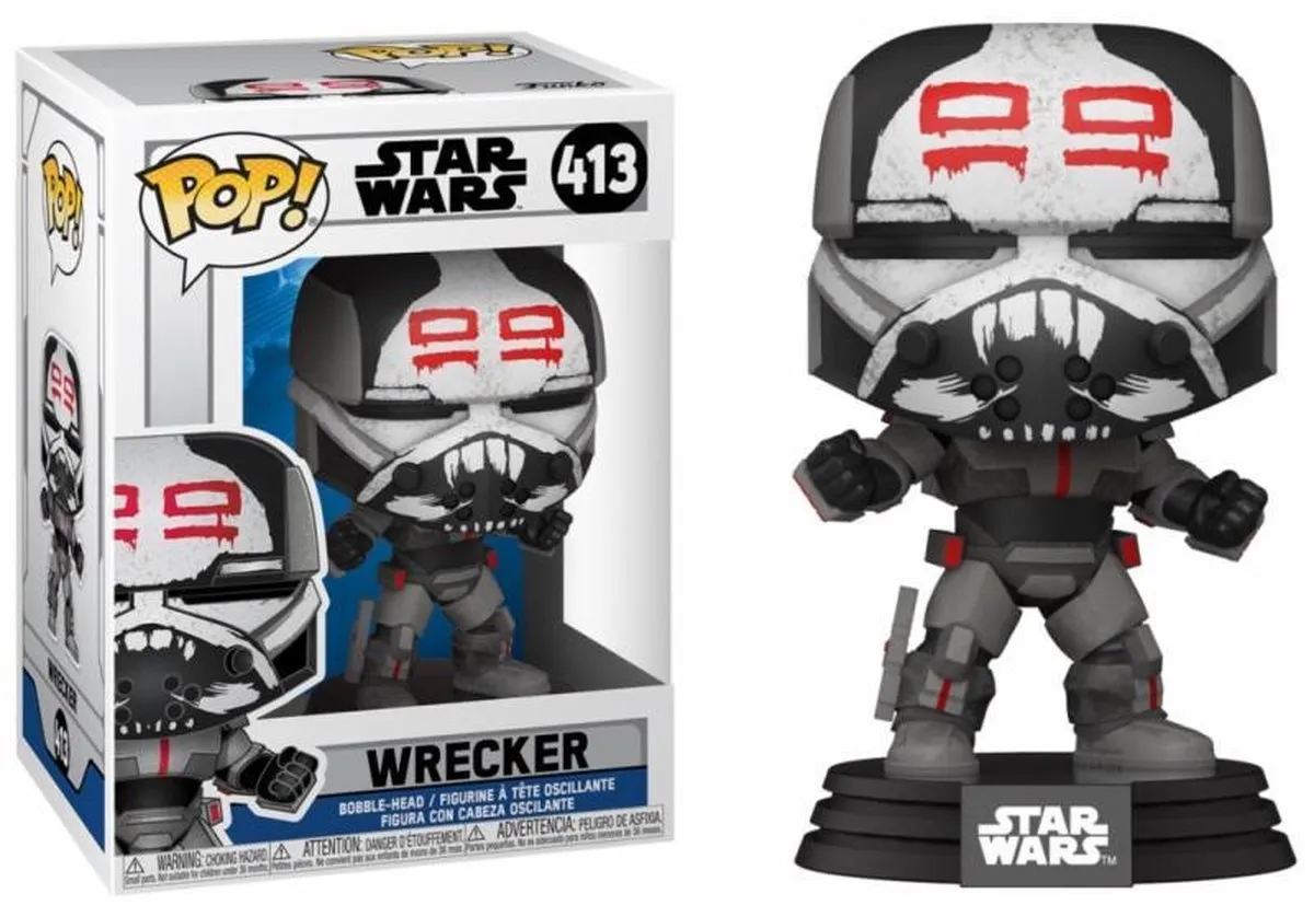 Funko Pop! Wrecker Star Wars The Clone Wars - Zwart