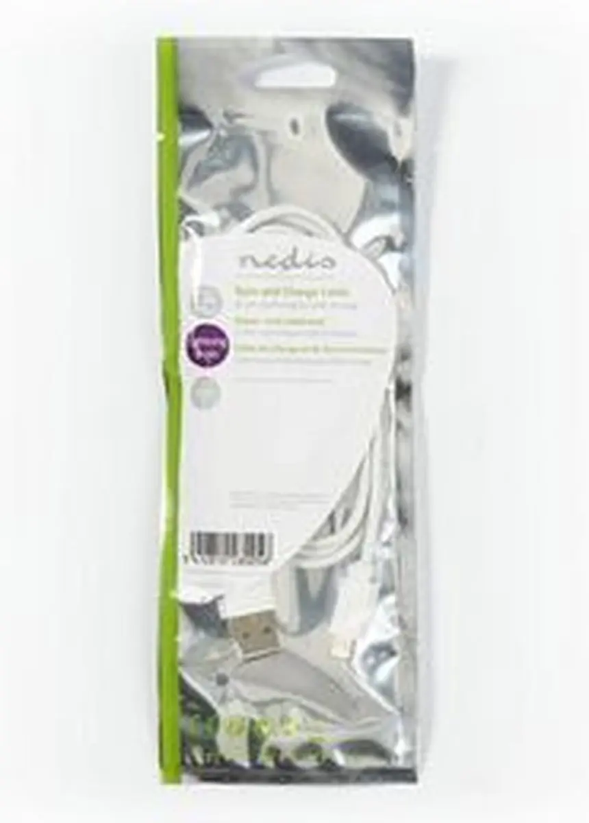 Nedis Lightning Kabel USB-A 1m - Wit - afbeelding 6 van 6